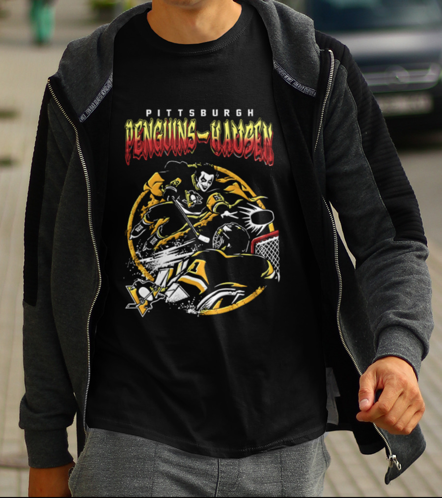 Pittsburgh Penguins Danhausen WWE Friday Night Hockey Crossover 2026 T-Shirt