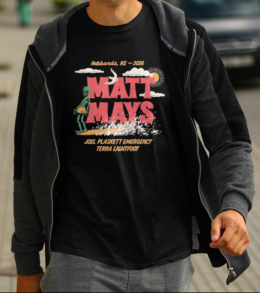 Matt Mays Hubbards NS 2026 Joel Plaskett Emergency Terra Lightfoot August 20 22 Shore Club Event T-Shirt