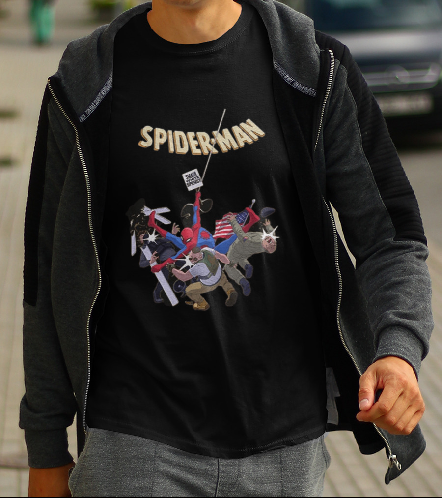 Smash White Supremacy Spider Man Action Against Hate T-Shirt