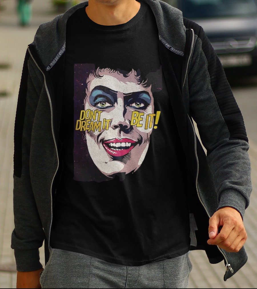 Tim Curry Rocky Horror Picture Show Don't Dream It Be It T-Shirt