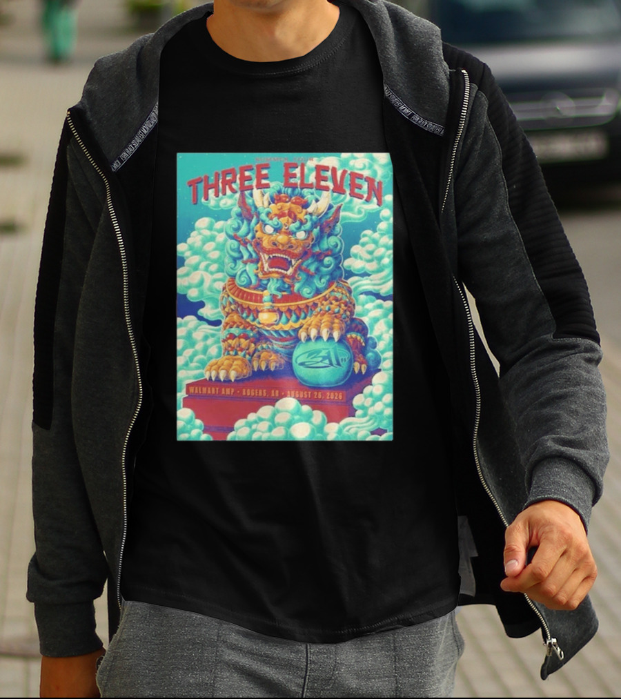 Three Eleven Concert Rogers AR Walmart AMP August 26 2026 Event Tiger Chinese T-Shirt