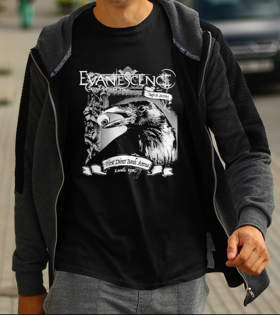 Evanescence Leeds UK World Tour 2026 First Direct Arena September 8 T-Shirt