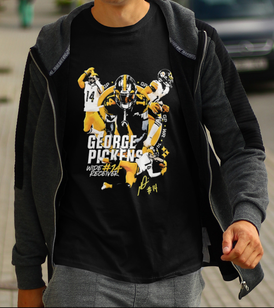 George Pickens Wide Receiver #14 Pittsburgh Steelers Football #14 T-Shirt