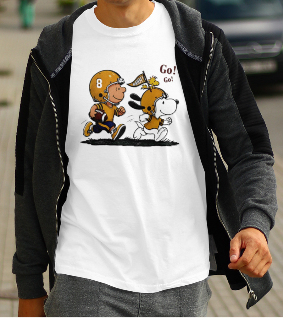 Charlie Brown Snoopy Peanuts Football Go Go Pittsburgh 2026 T-Shirt