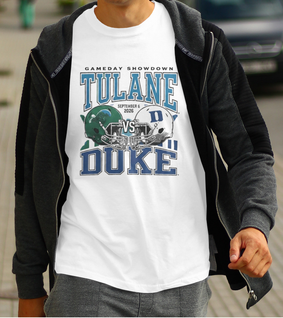 Gameday Showdown Duke Blue Devils Vs Tulane Green Wave September 6 2026 T-Shirt