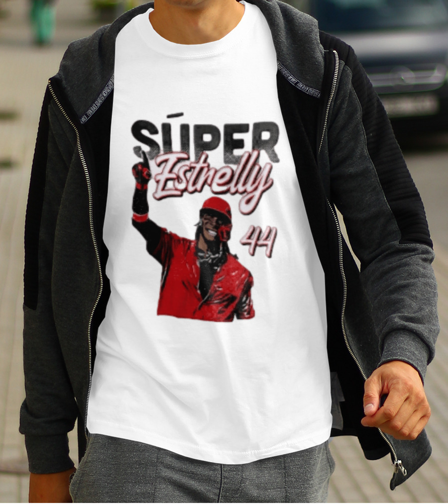 Elly De La Cruz Súper Estrelly 44 Cincinnati Reds T-Shirt