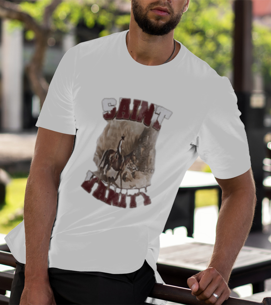 Saint Vanity Cowboy Horse Western T-Shirt