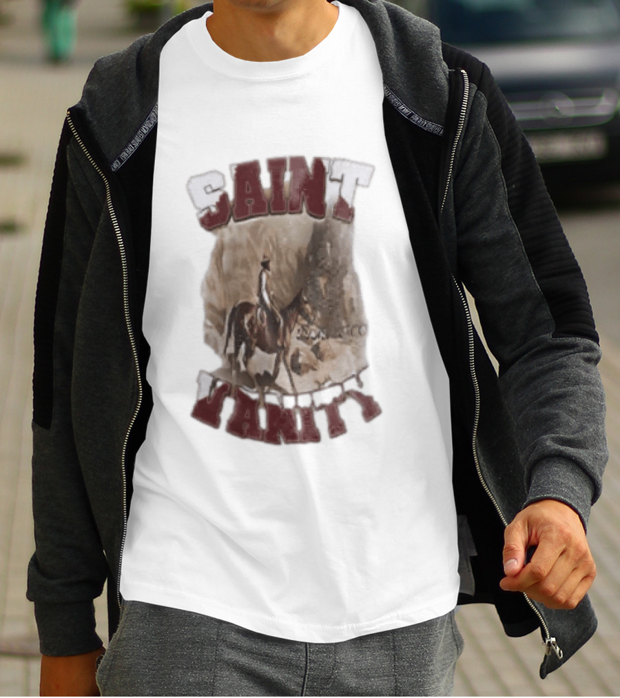 Saint Vanity Cowboy Horse Western T-Shirt