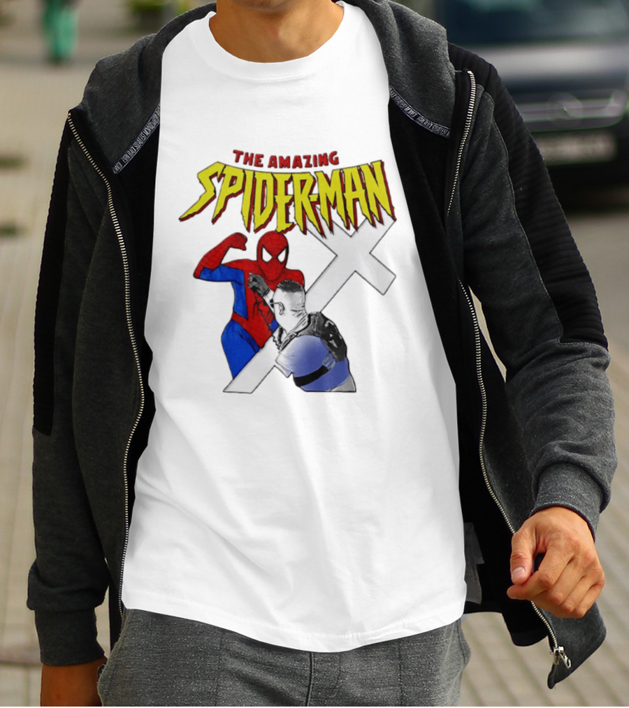 The Amazing Spider Man Vs Jake Lang Comic Style Showdown T-Shirt