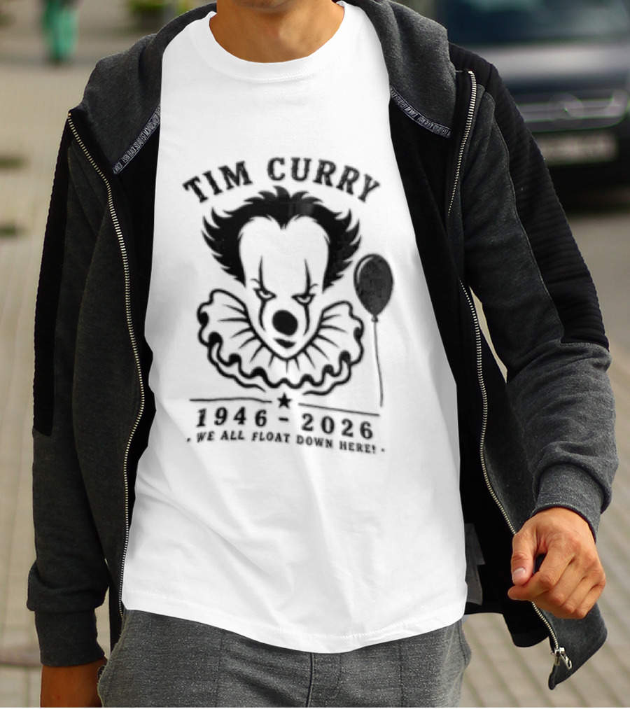 Tim Curry IT Movie Pennywise Tribute Memorial 1946 2019 T-Shirt