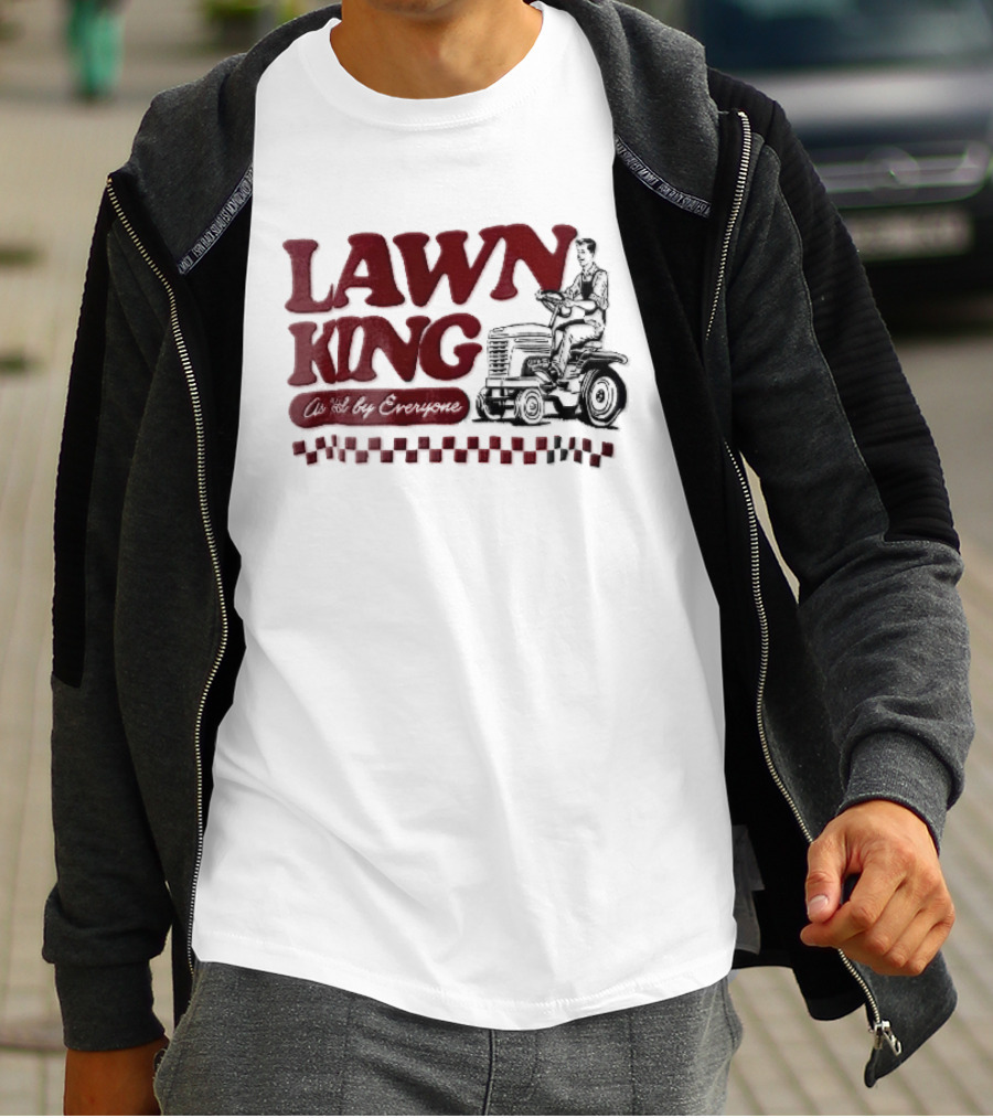 Lawn King Man Riding Mower Tractor As Voted By Everyone T-Shirt