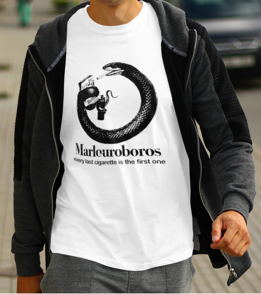 Marlouroboros Snake Ouroboros Every Last Cigarette Is The First One T-Shirt