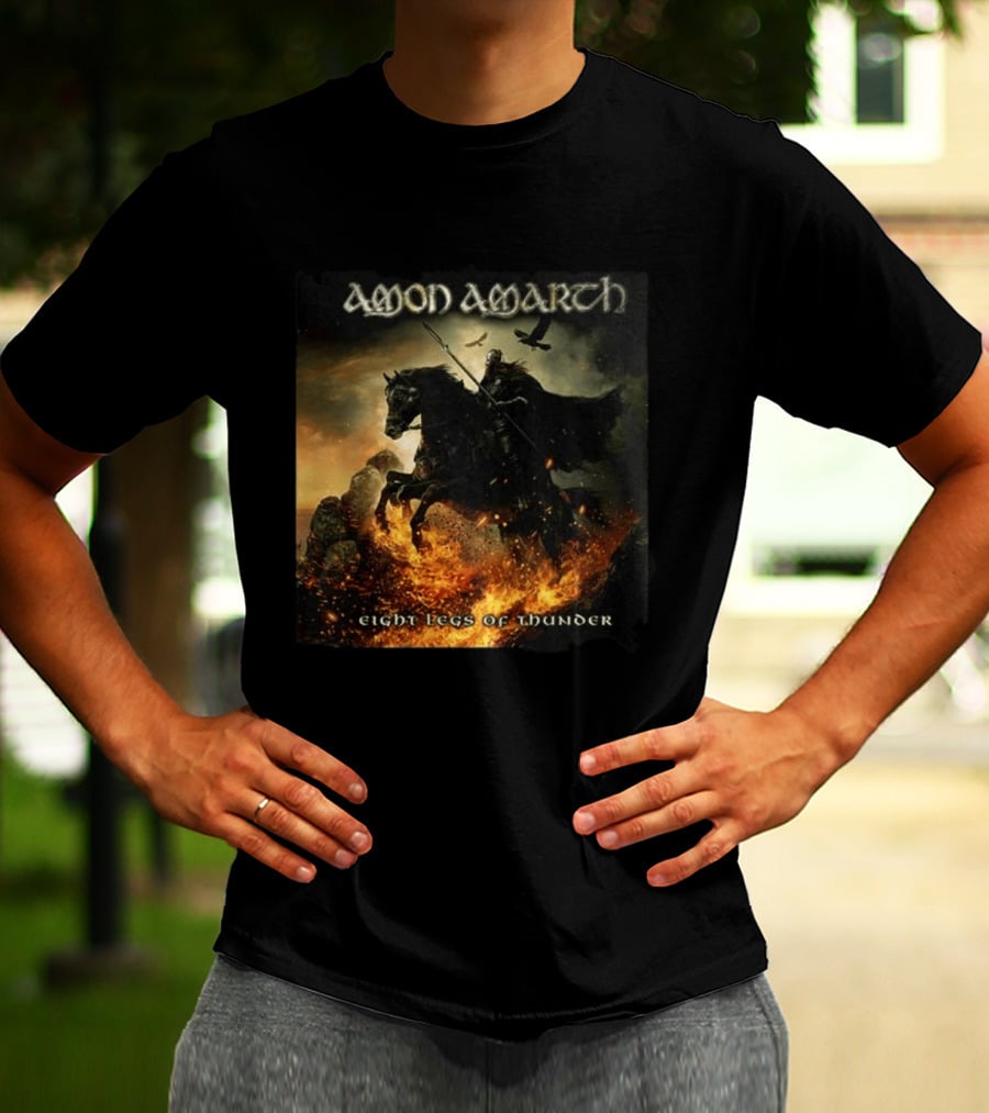 Amon Amarth Eight Legs Of Thunder New Single Viking Warrior Album Cover T-Shirt