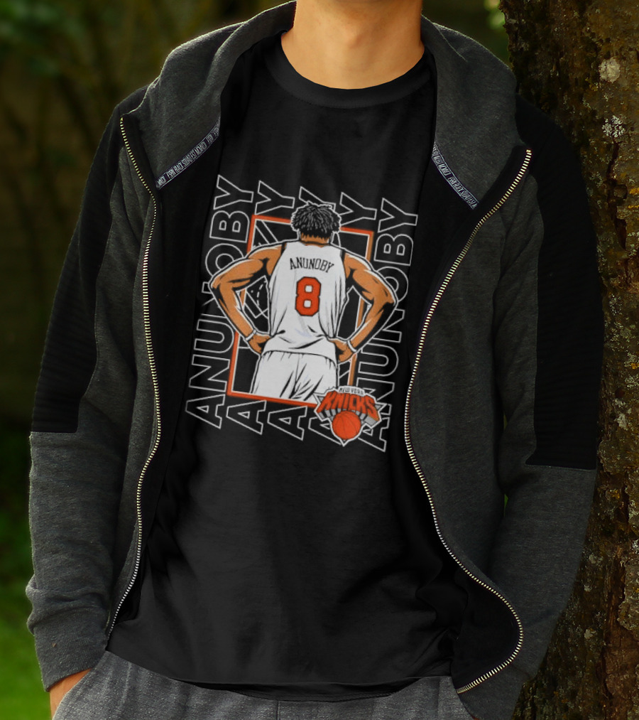 Anunoby New York Number 8 Basketball Player Knicks T-Shirt