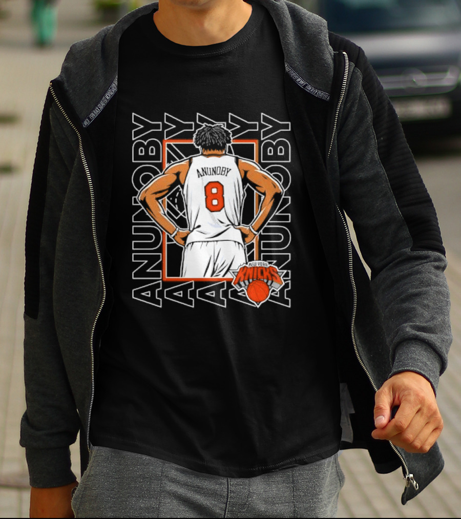 Anunoby New York Number 8 Basketball Player Knicks T-Shirt