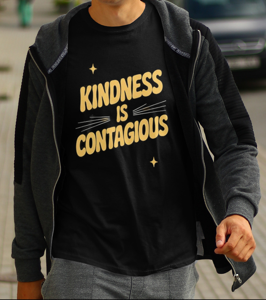 Kindness Is Contagious Positive Message With Stars And Arrows T-Shirt