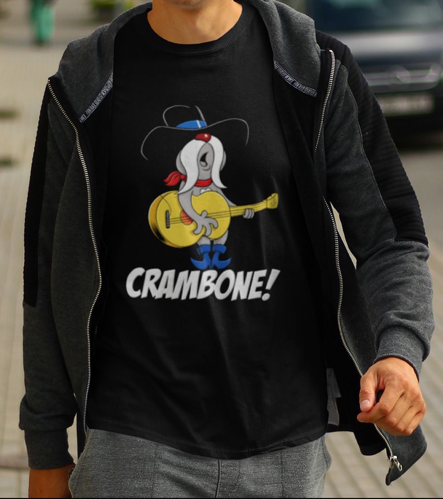 Crambone Guitar Playing Character With Cowboy Hat And Boots T-Shirt