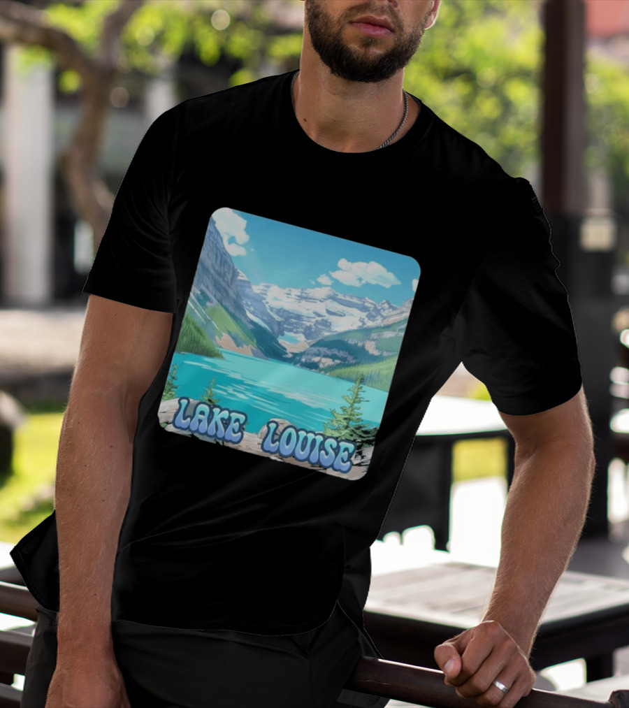 Lake Louise Canada Scenic Mountain Lake View T-Shirt