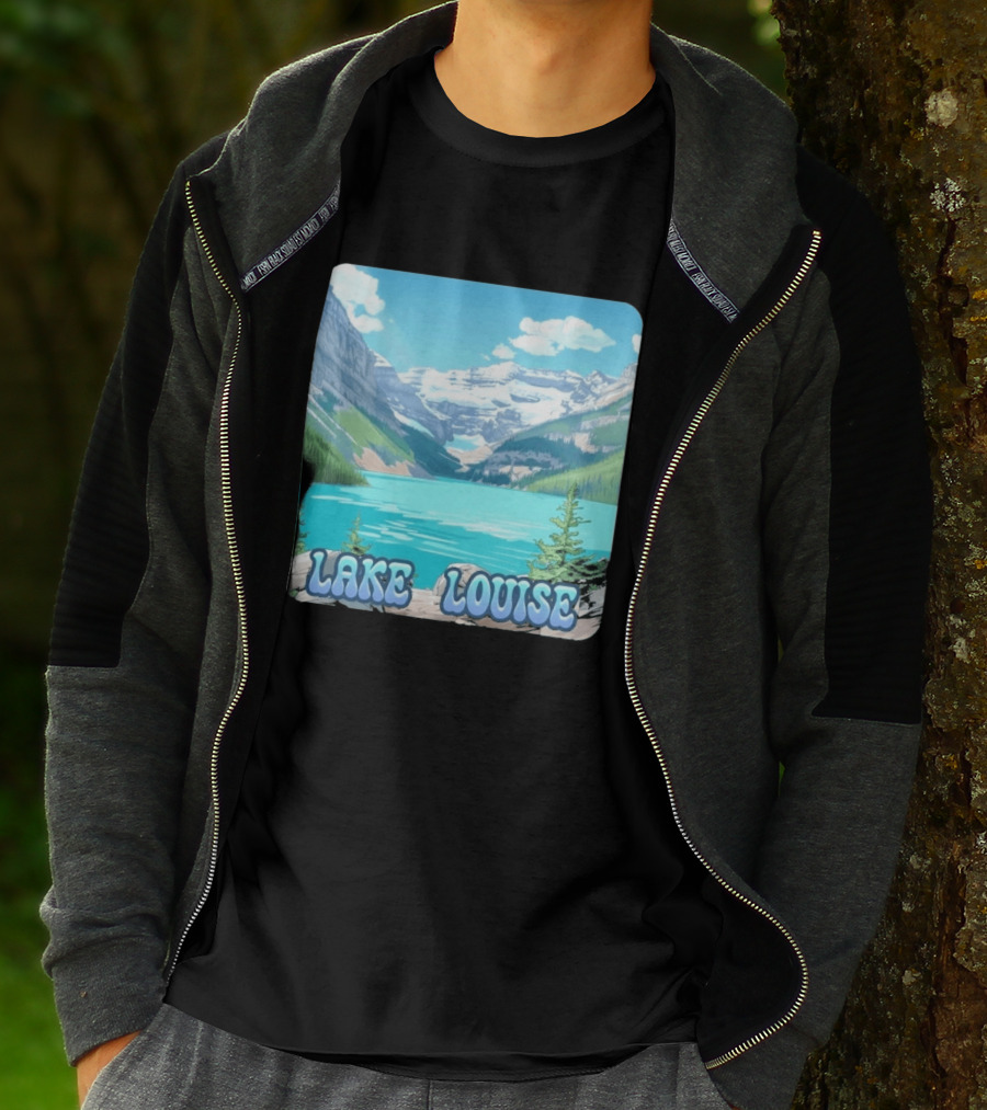 Lake Louise Canada Scenic Mountain Lake View T-Shirt