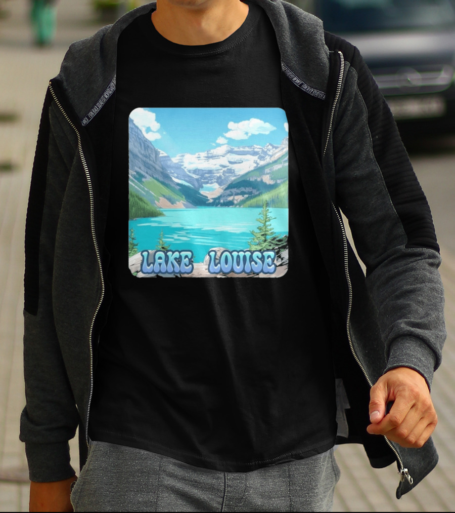 Lake Louise Canada Scenic Mountain Lake View T-Shirt