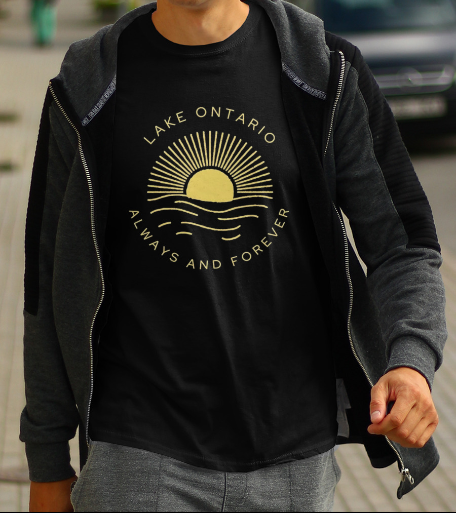 Lake Ontario Sunset Waves Always And Forever T-Shirt