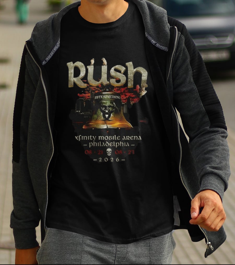Rush Fifty Something Tour Xfinity Mobile Arena Philadelphia 2026 T-Shirt