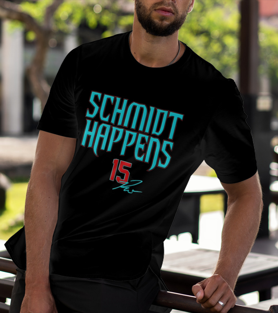 Schmidt Happens 15 Arizona Diamondbacks Ryan Waldschmidt T-Shirt