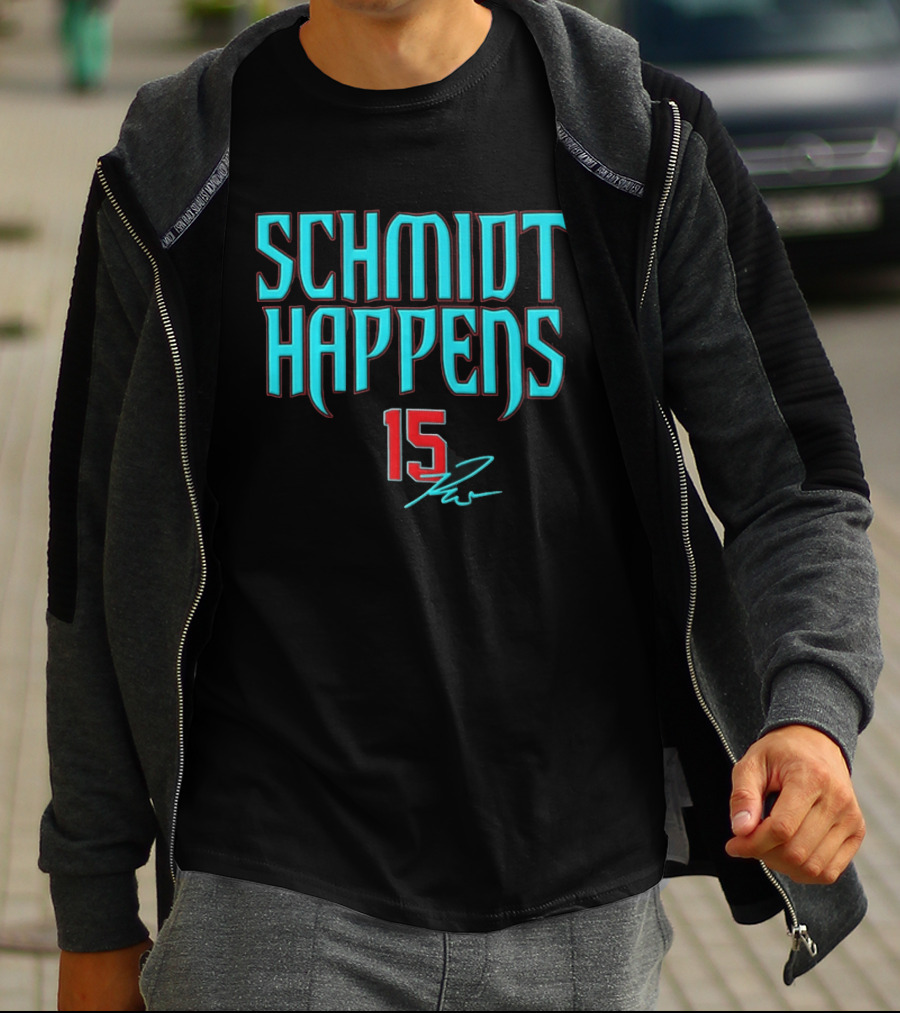 Schmidt Happens 15 Arizona Diamondbacks Ryan Waldschmidt T-Shirt