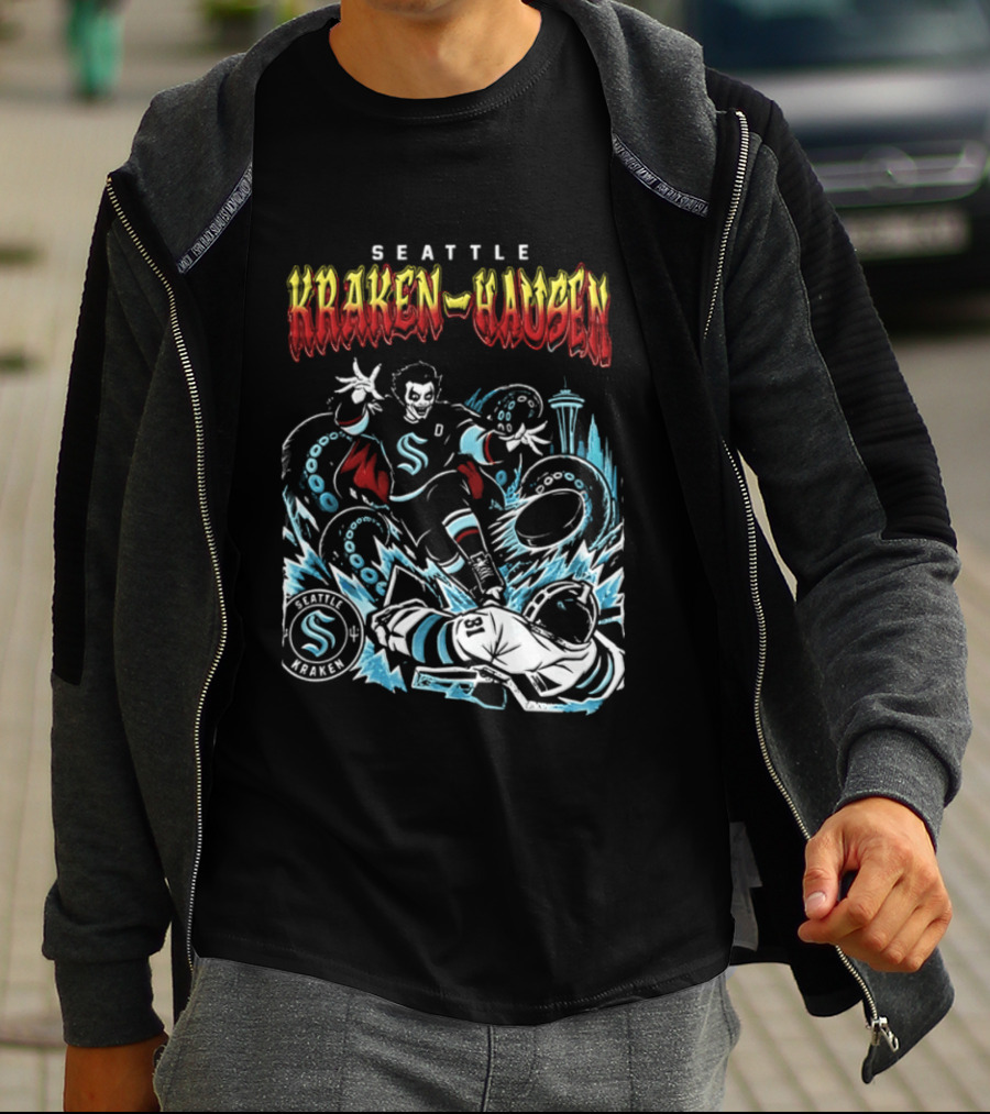 Seattle Kraken Danhausen WWE Friday Night 2026 Hockey Clash T-Shirt