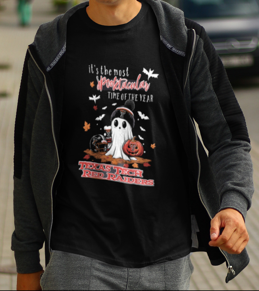 Texas Tech Red Raiders Most Spooktacular Time Of Year Ghost Pumpkin T-Shirt