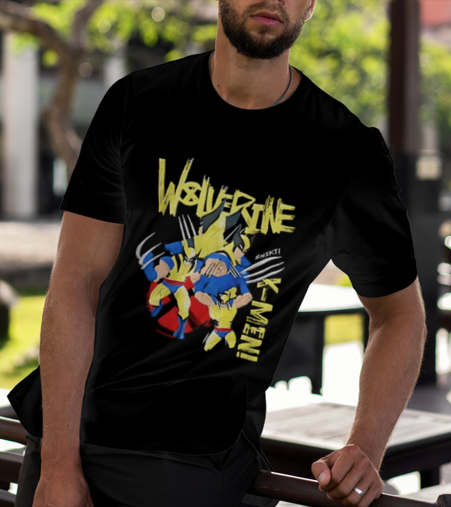 Wolverine Snikt X Men Comic Claws Action T-Shirt