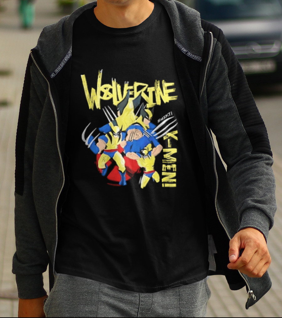 Wolverine Snikt X Men Comic Claws Action T-Shirt