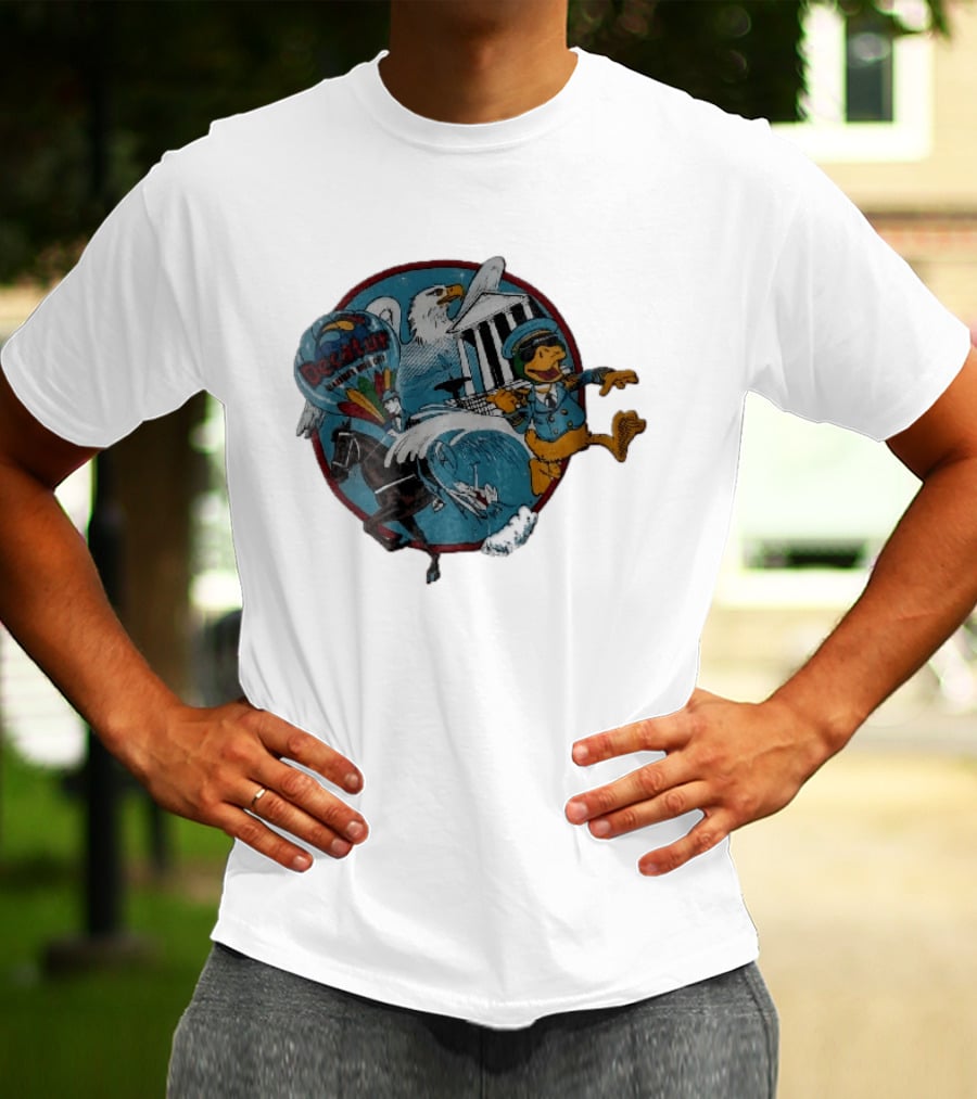 Decatur Alabama River City Cartoon Duck Horse Eagle Balloon T-Shirt