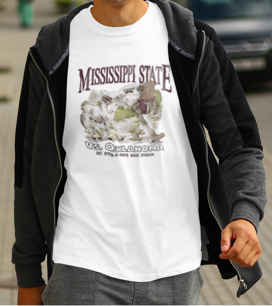 Mississippi State Vs Oklahoma Oct 24Th Davis Wade Stadium Vintage Spirit T-Shirt