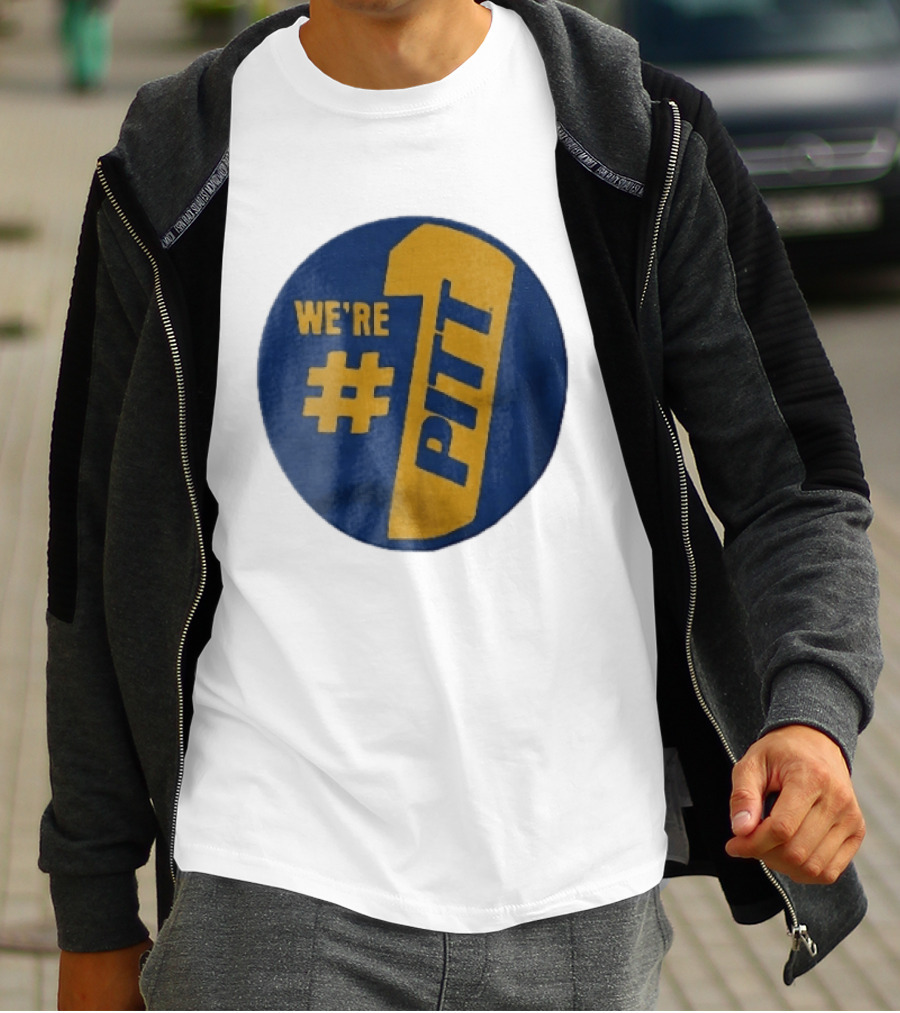 Pittsburgh Panthers Were Number 1 Pitt NCAA Yellow Blue T-Shirt
