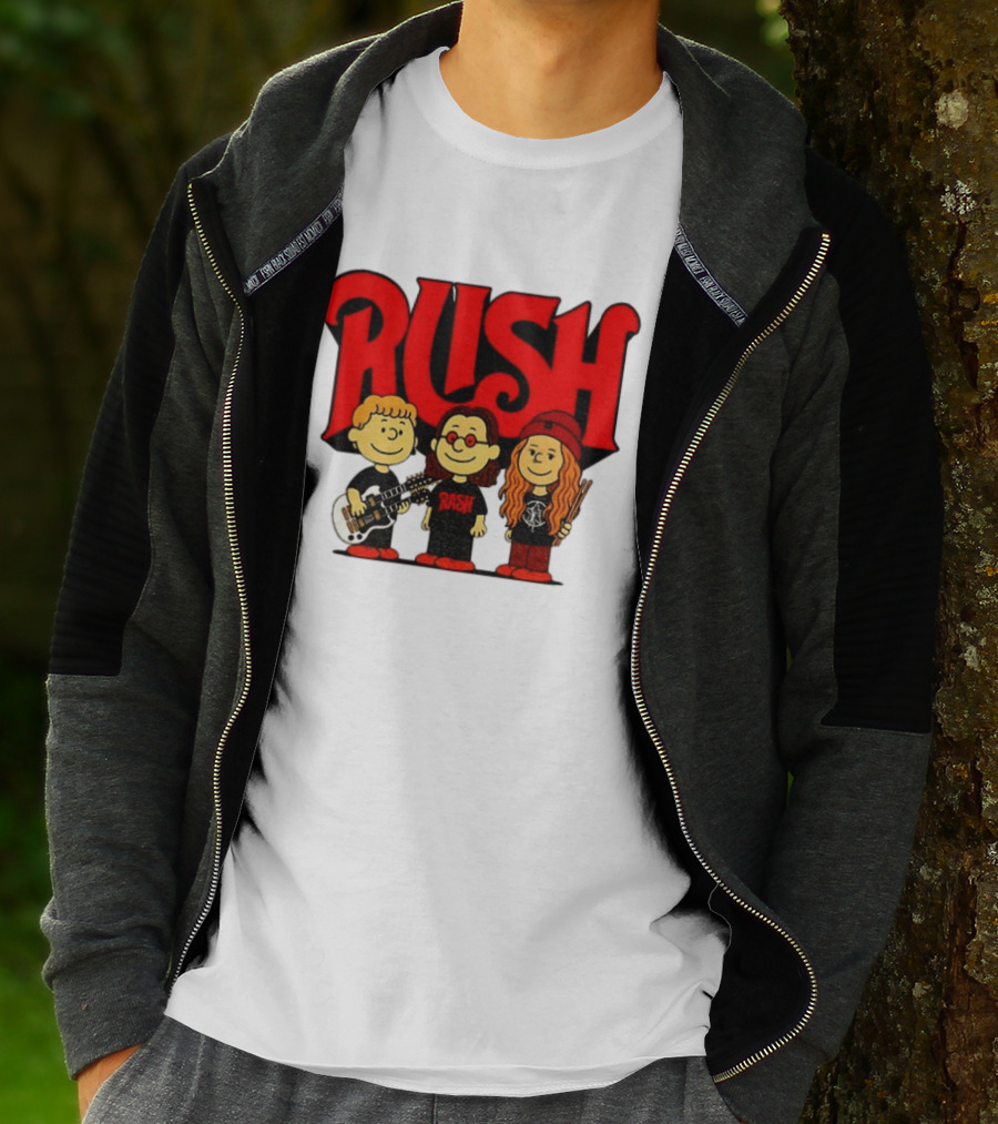 RUSH Band With Anika Nilles Classic Cartoon Characters T-Shirt