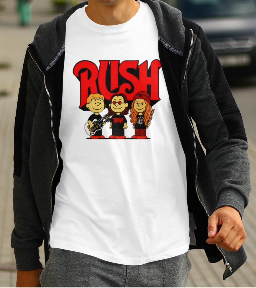 RUSH Band With Anika Nilles Classic Cartoon Characters T-Shirt