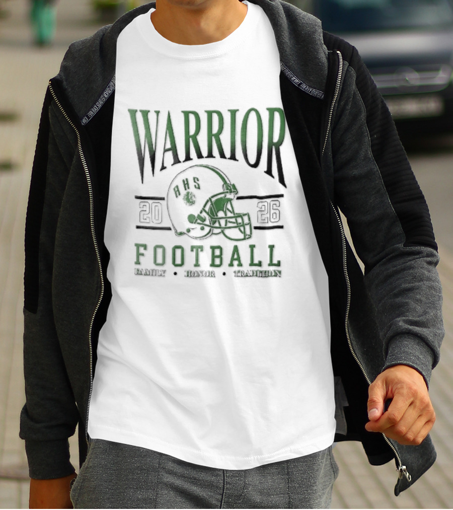 Warrior 2026 Football Family Honor Tradition Helmet Facemask T-Shirt