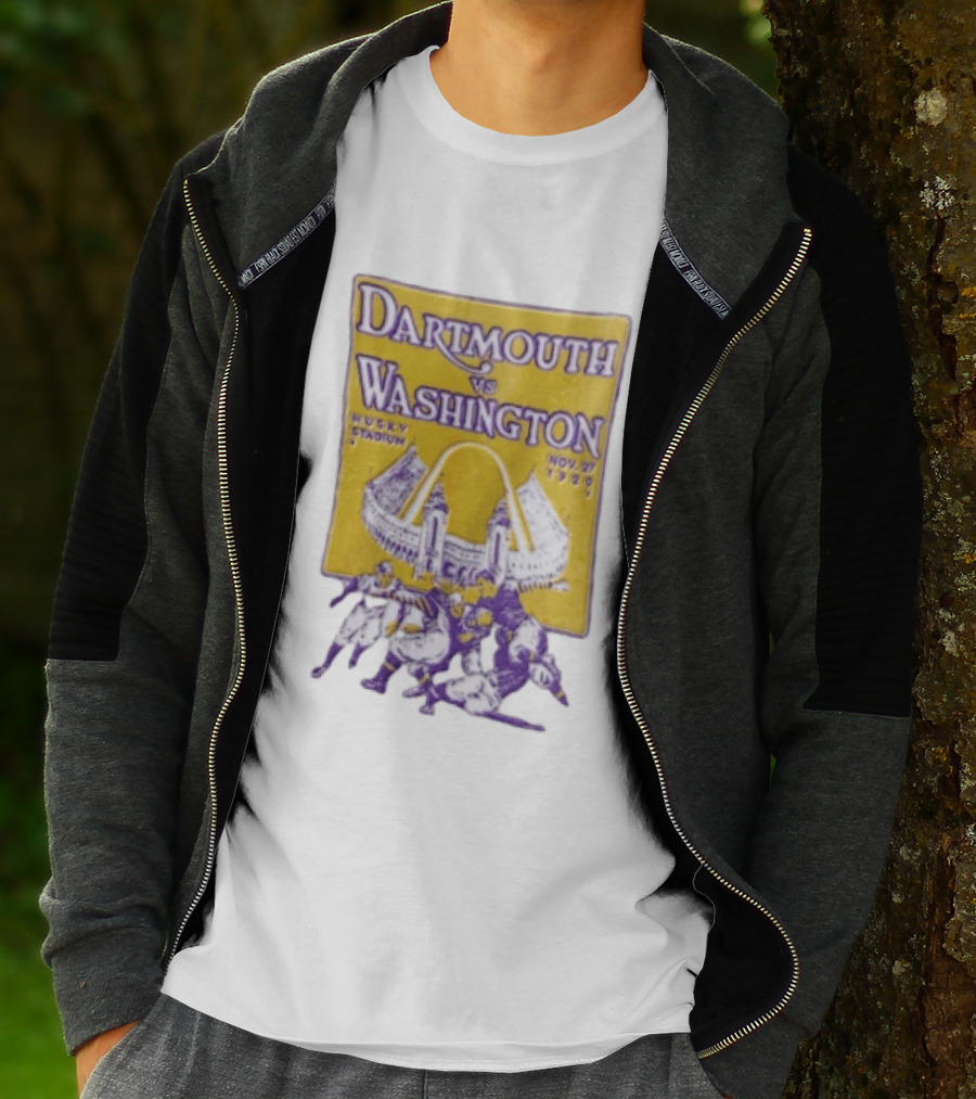 Dartmouth Vs Washington Husky Stadium Nov 27 1920 Football Players T-Shirt