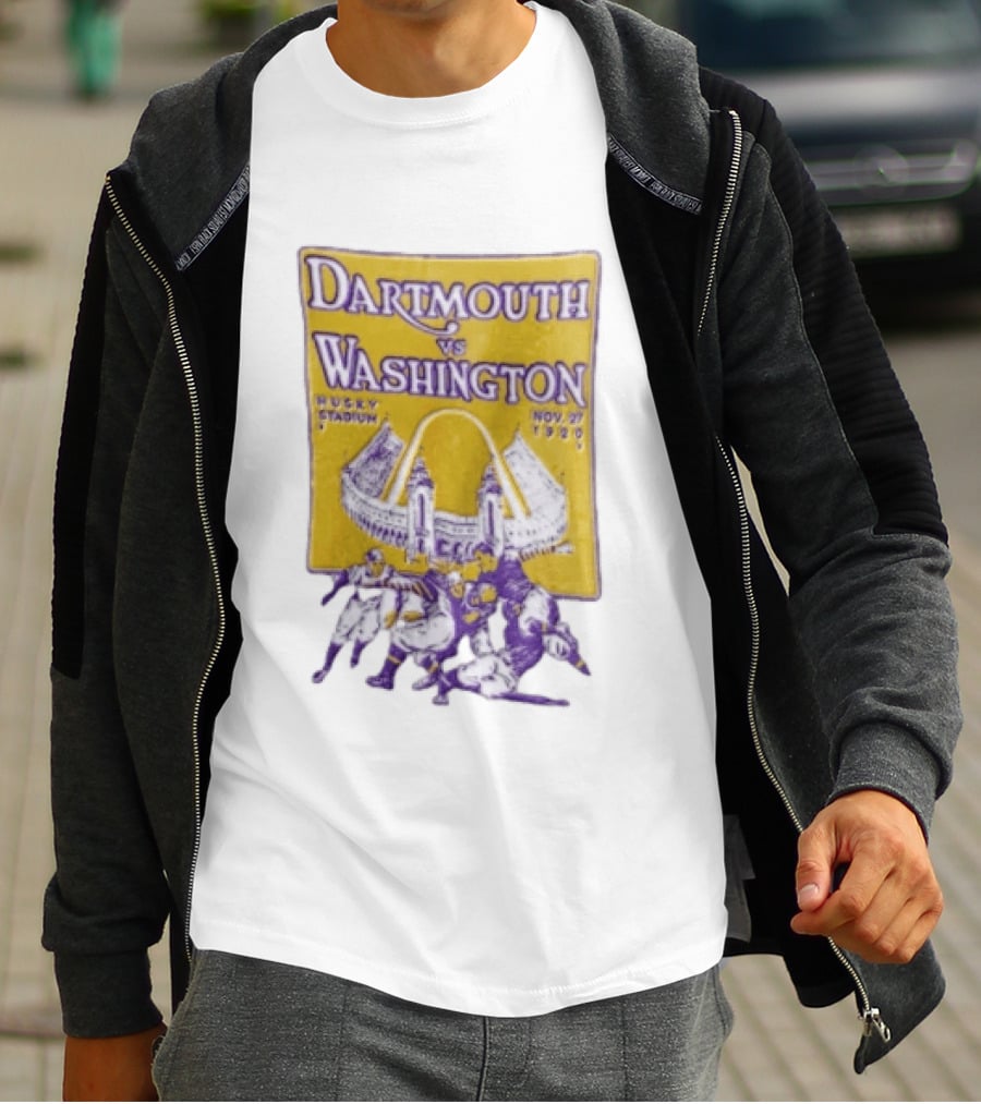 Dartmouth Vs Washington Husky Stadium Nov 27 1920 Football Players T-Shirt