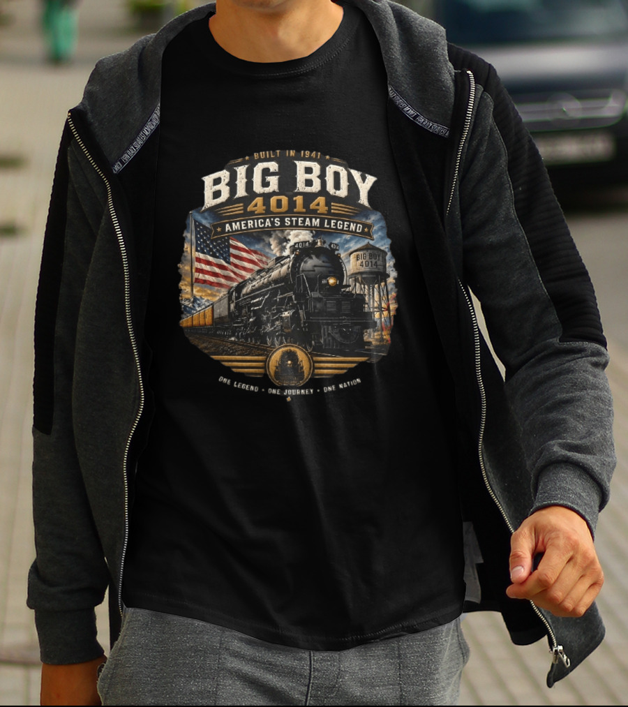 Built In 1941 Big Boy 4014 America's Steam Legend One Legend One Journey One Road T-Shirt