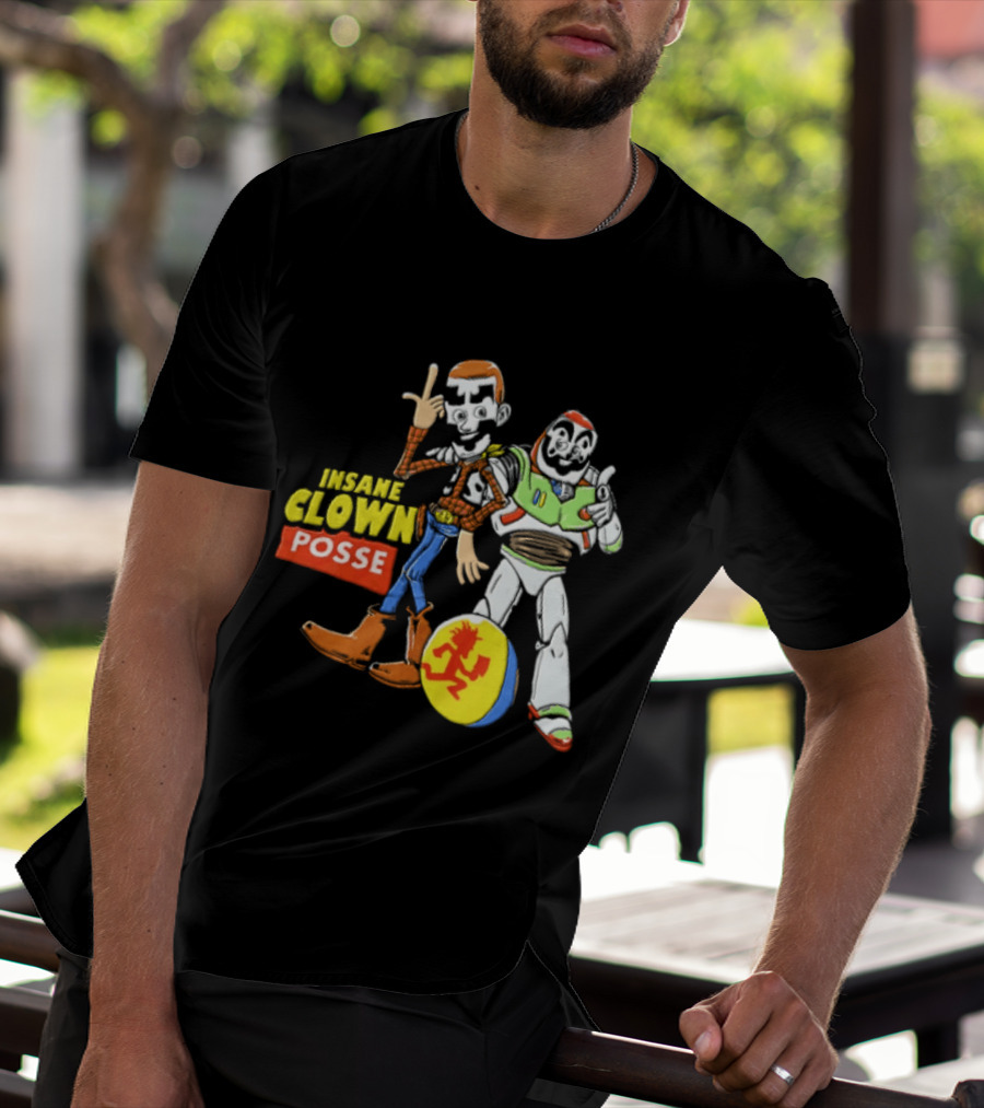 Insane Clown Posse Woody Buzz Lightyear Juggalo Pixar Ball T-Shirt