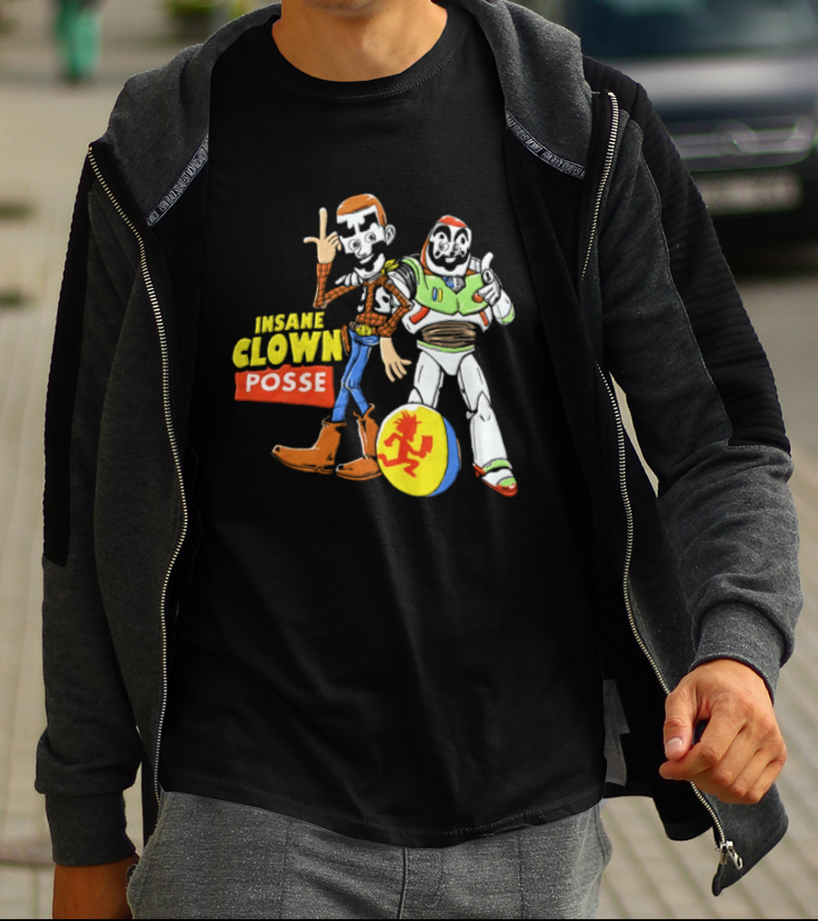 Insane Clown Posse Woody Buzz Lightyear Juggalo Pixar Ball T-Shirt
