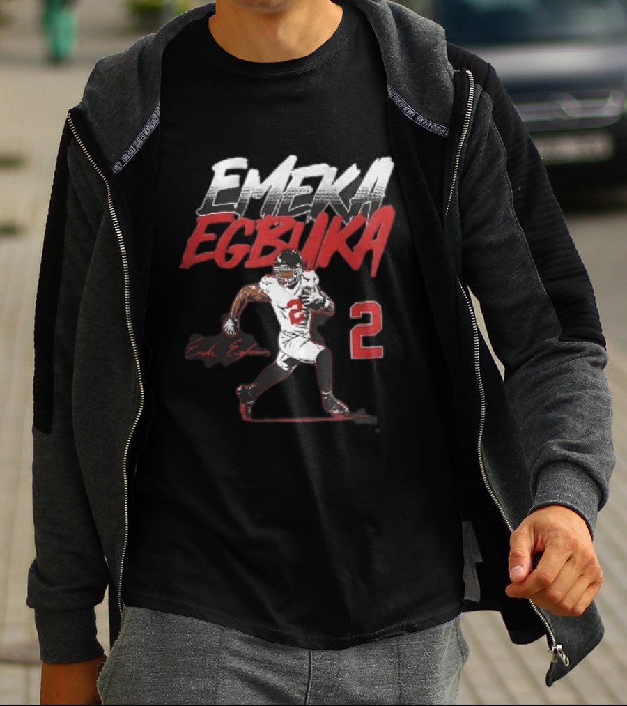 Emeka Egbuka 2 Football Player Running Action Image T-Shirt