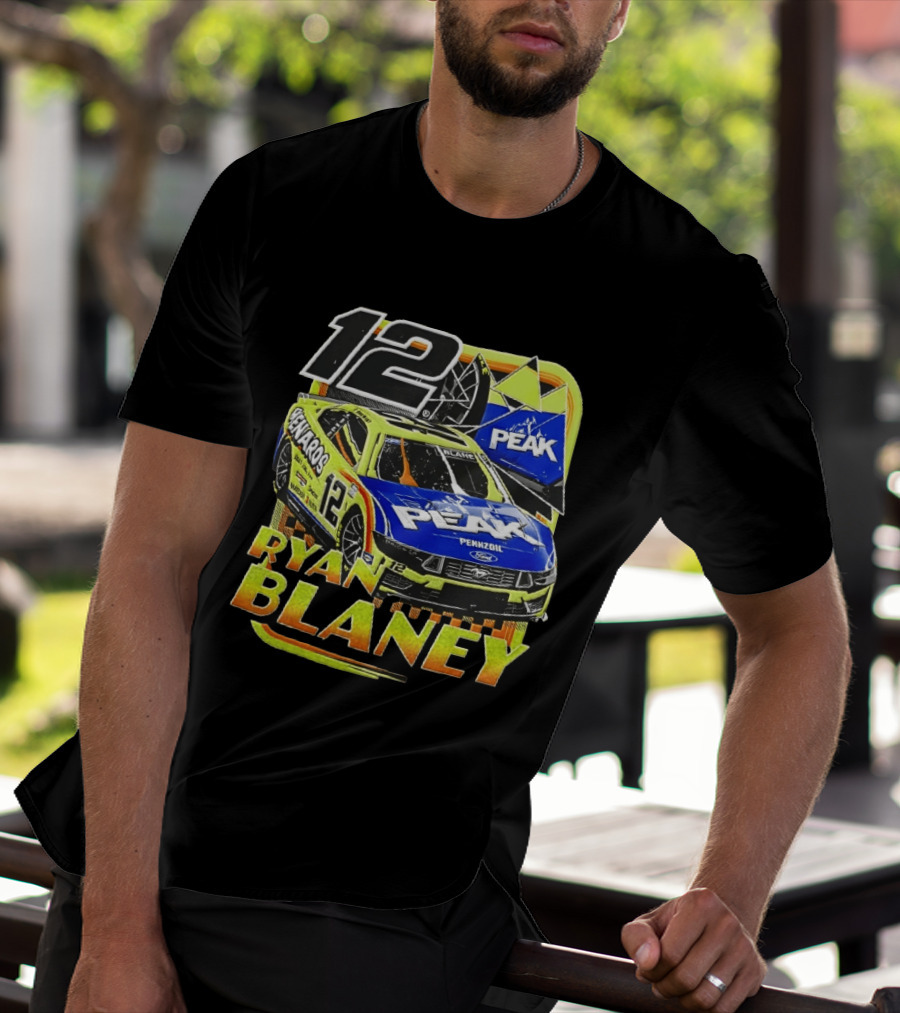 Ryan Blaney 12 Menards Car Peak Racing NASCAR T-Shirt