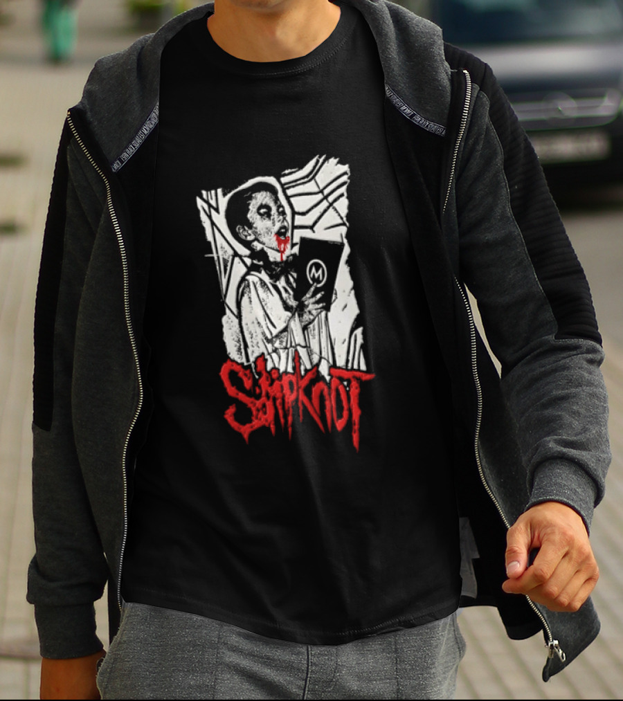 Slipknot Bloody Vampire Choir Horror Holding M Book T-Shirt