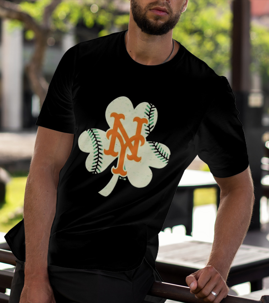 New York Mets Irish Shamrock Baseball 2026 T-Shirt