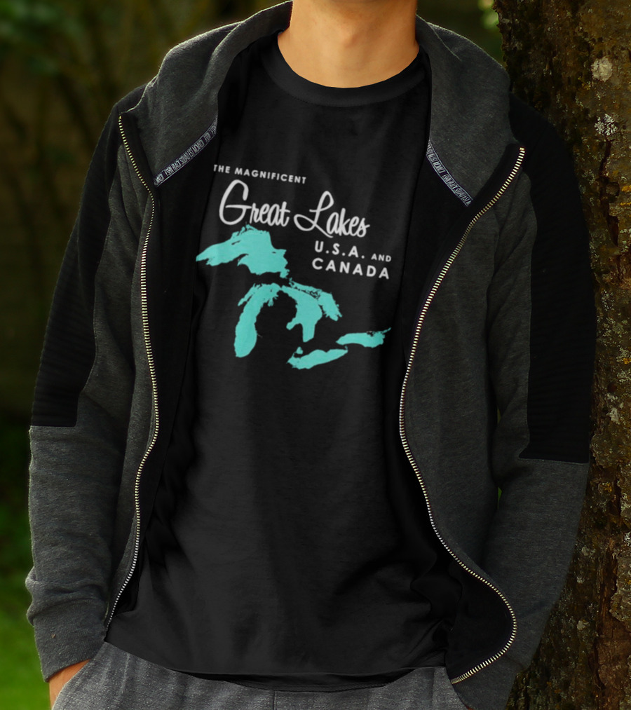 The Magnificent Great Lakes USA And Canada T-Shirt