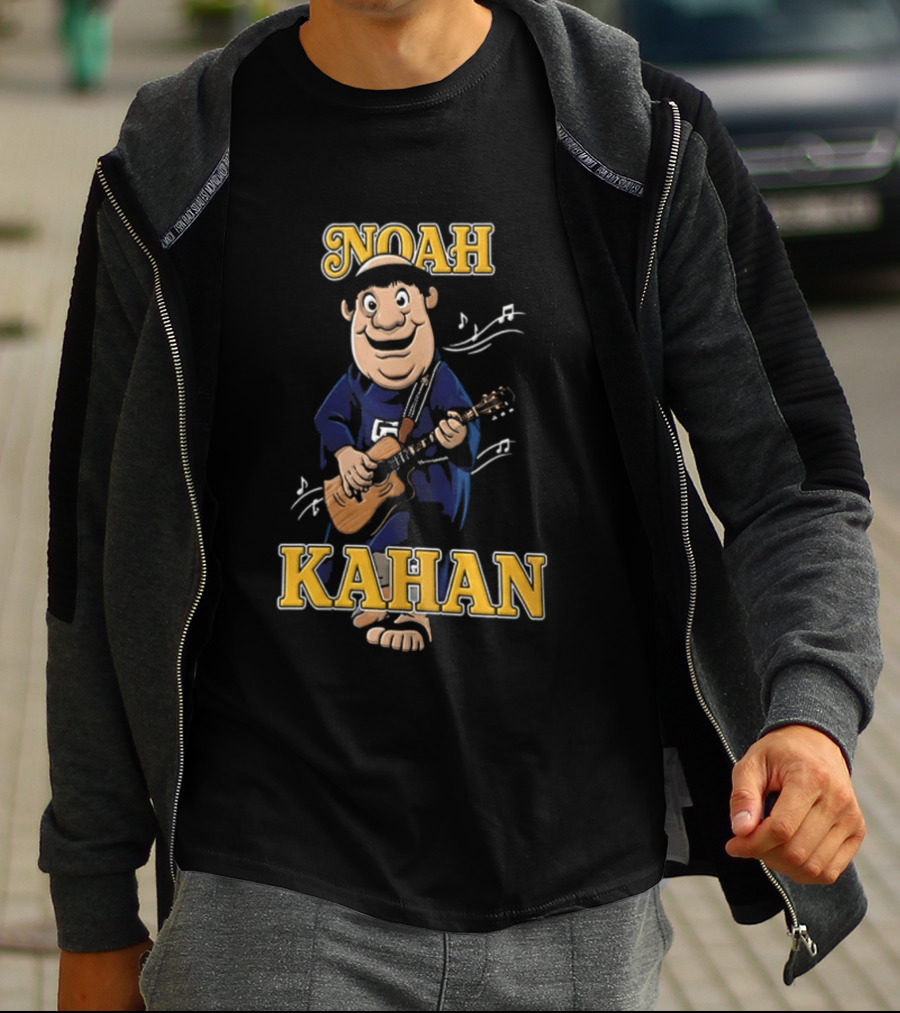 Noah Kahan Cartoon Character Playing Guitar Padres Petco Park 2026 T-Shirt