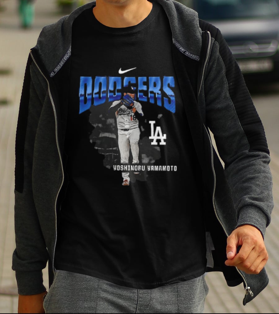 Yoshinobu Yamamoto Los Angeles Dodgers Nike LA Baseball T-Shirt